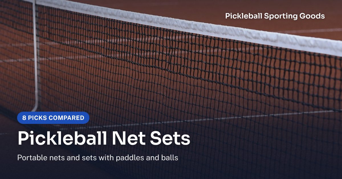Pickleball net on a clay court