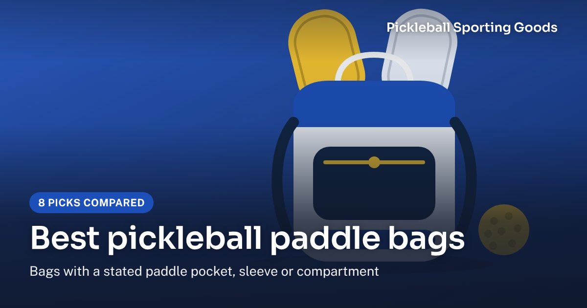 Best pickleball paddle bags: 8 picks compared