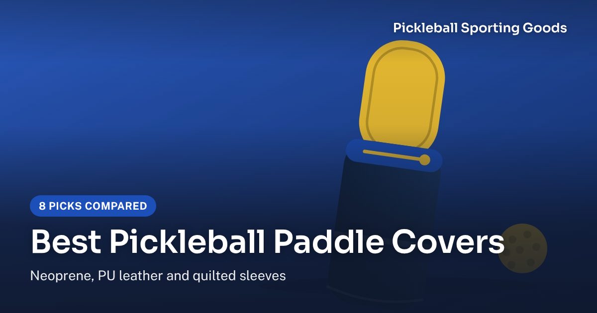 Illustration of a pickleball paddle sliding out of a zipped paddle cover