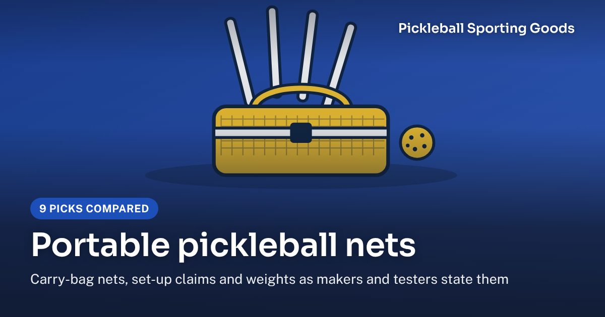Portable pickleball nets: 9 picks compared