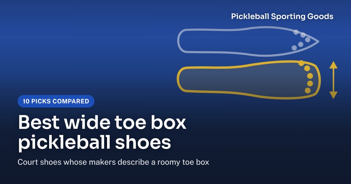Two shoe outlines seen from above, one with a tapered toe and one with a wide, rounded toe box